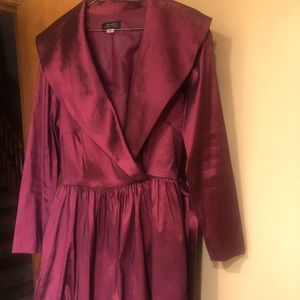 Tahari By Arthur Levine Burgundy Maroon